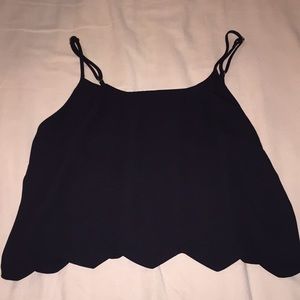 Black crop top